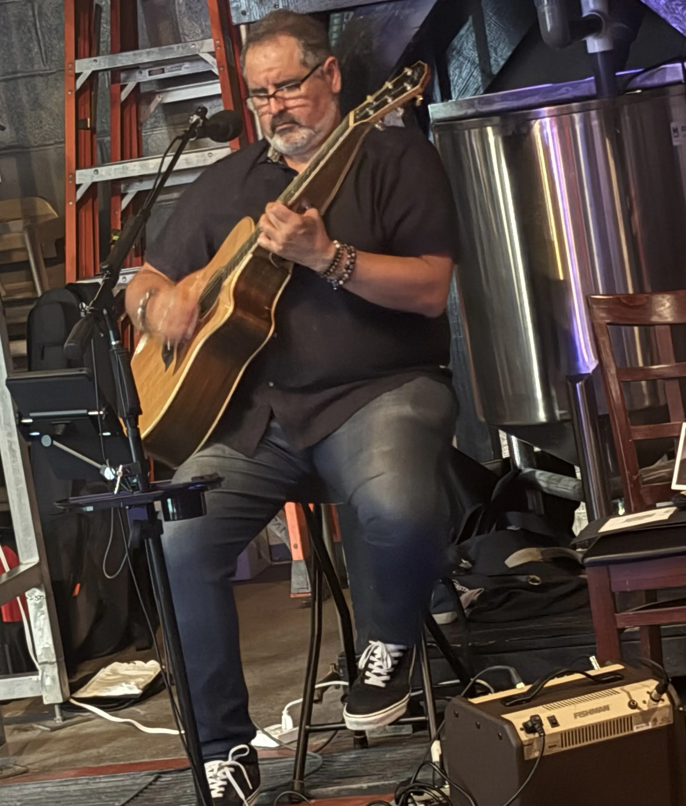 Solo acoustic performer serving the Tri-State area. I read the room and bring an easygoing, crowd-pleasing set.