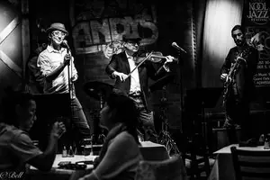 Versatile live jazz & swing band featuring violin, vocals, & harmonica. Booking custom duos up to full quintets. - Photo 8