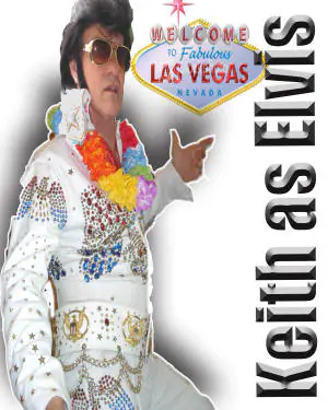 A 90 minute impersonator show of Elvis Presley with Costume, Sound System, Vocals and Guitar. Also stories of Elvis. 